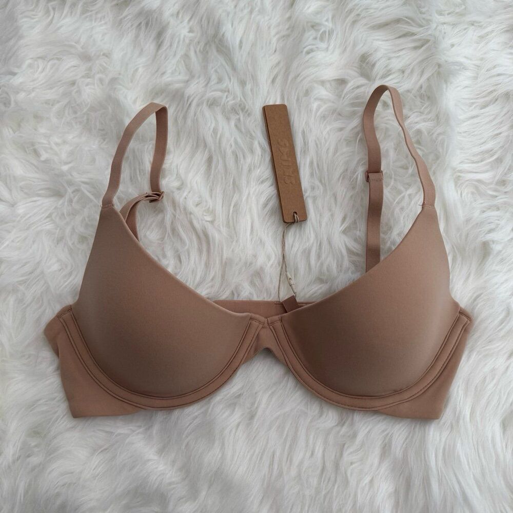 Skims Fits Everybody Scoop Plunge Bra Clay Size 32C